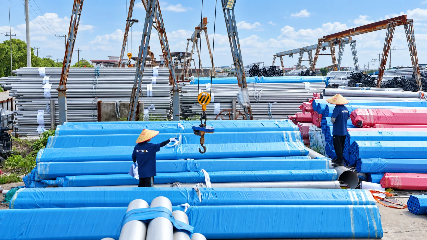 MUTERRA pipe stock yard